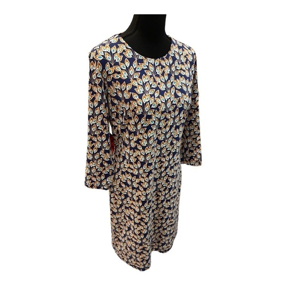 J McLaughlin Sophia 3/4 Sleeve Shift Dress Medium - Picture 2 of 11